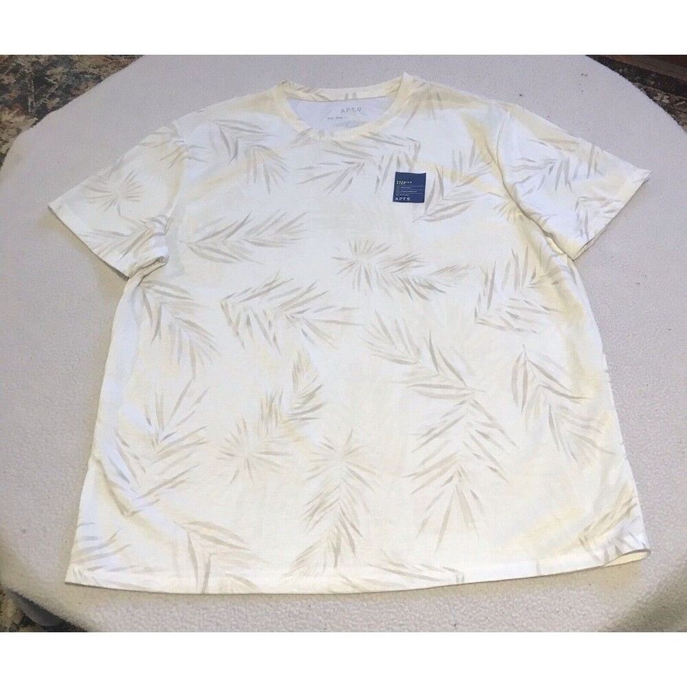 APT. 9 Men 2XL Premier Flex Tee Stretch Soft Short Sleeve T-Shirt Tropical YC